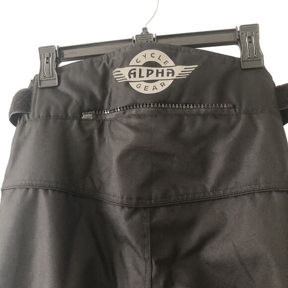 Alpha Cycle Gear Pants Mens 30x32 Black Padded Motorcycle Riding Racing Moto - Picture 5 of 14